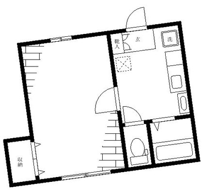 筑波大学 アパート 1K