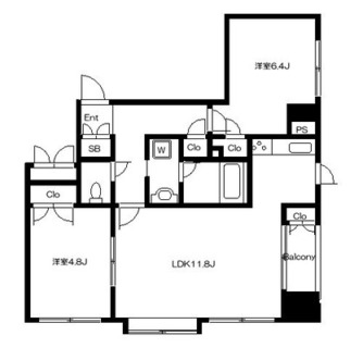 東京都文京区小石川５丁目 賃貸マンション 2LDK